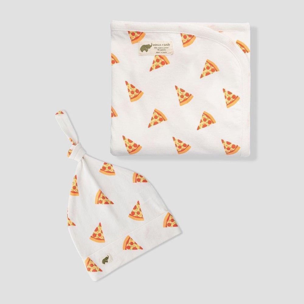NWT Monica and Andy Newborn Baby Boy Hospital Cuddle Box - Pizza Day - Receiving